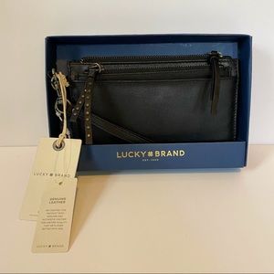NWT Lucky Brand Wallet/Wristlet, genuine leather